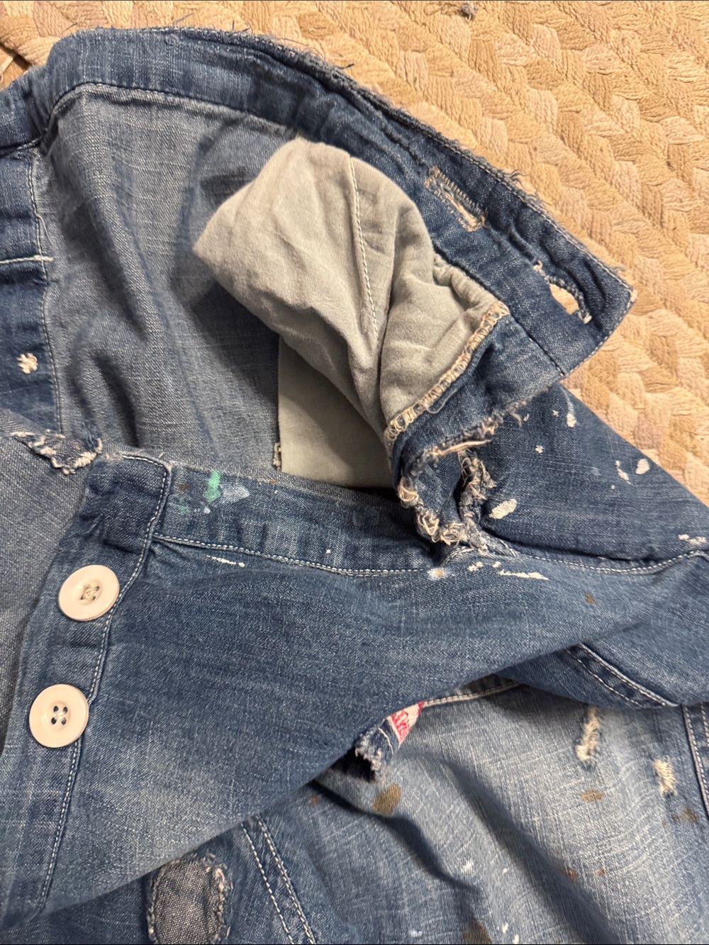 EUC Magnolia Pearl Sanforized Painters Denim - Picture 4 of 5